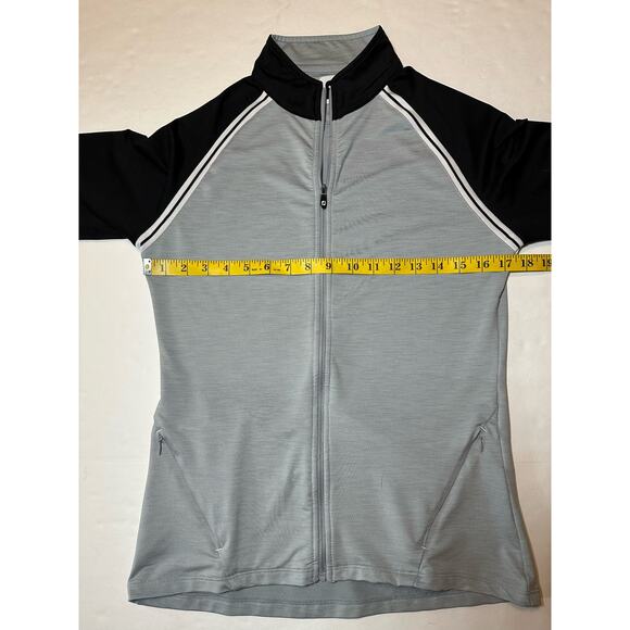 FootJoy Jacket Golf Women’s Size Small Black Gray Long Sleeve Zip Up Stretch - Picture 5 of 9